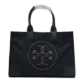 Tory Burch Black Ella Stud Logo (Nylon) Bag -TB39790