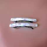 Pearl Marbalized Elegant Clips (Set of 2) - HP-40#02