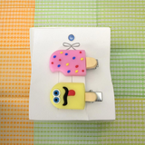 Cute Yellow Icecream Pins (Set of 2) - HP-24#02