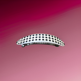 White Check Hair Clip - HP-11