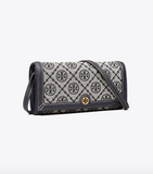 Tory Burch Canvas T-monogram Jacquard Navy Bag – 135846