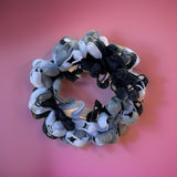 Pom Pom Pony Black + Grey + white - P03